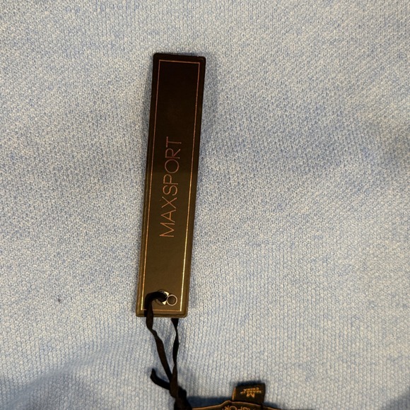 MaxSport Women's Medium Light Blue Long Open Front Cardigan Duster Cozy Knit - Picture 7 of 9